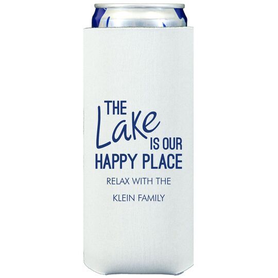 The Lake is Our Happy Place Collapsible Slim Huggers